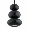 Designerska lampa wisząca czarno ciemna zieleń szkło ORLANDO PLUS 8827